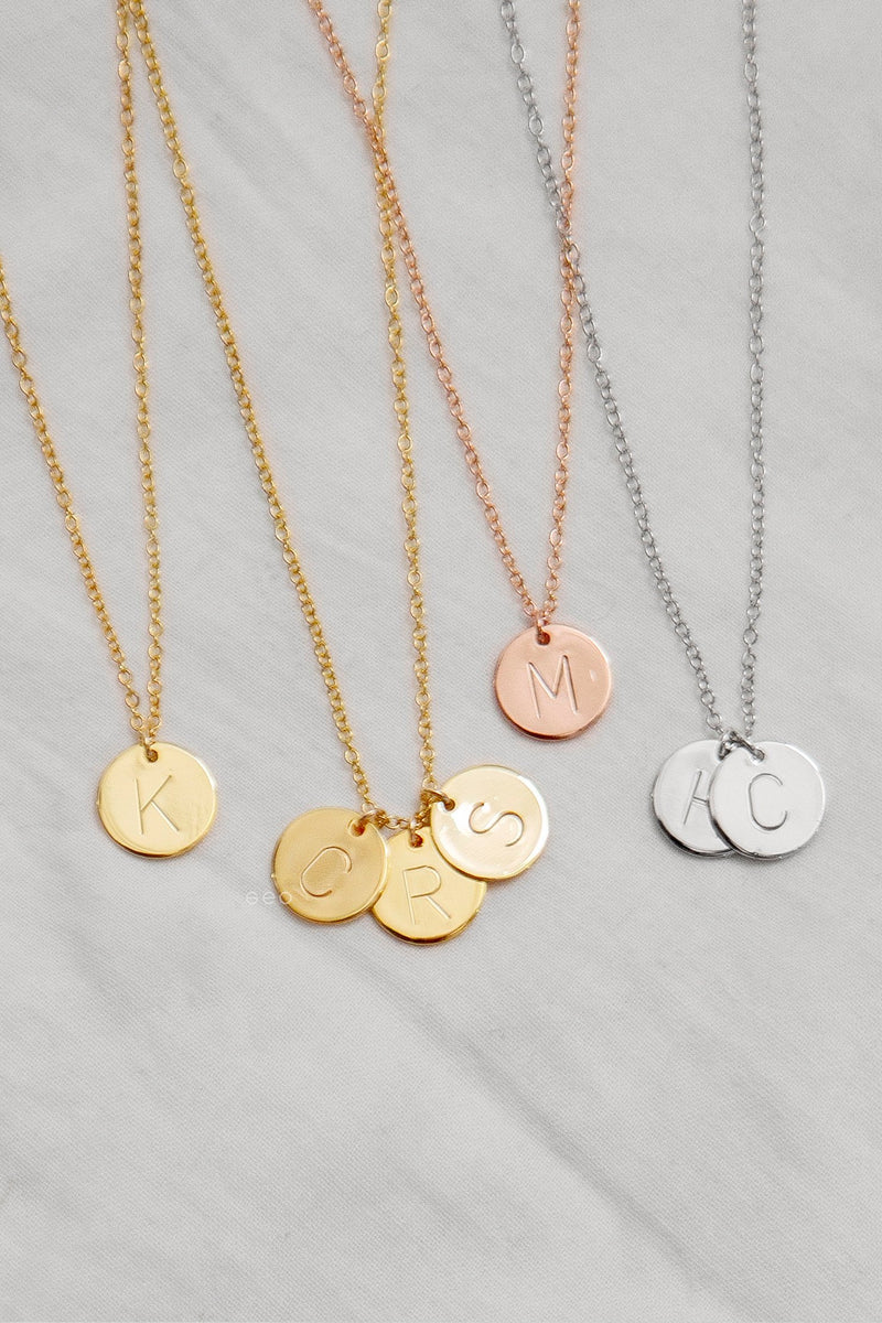 Bridesmaid Gift Personalized Bridesmaid Necklaces Initial