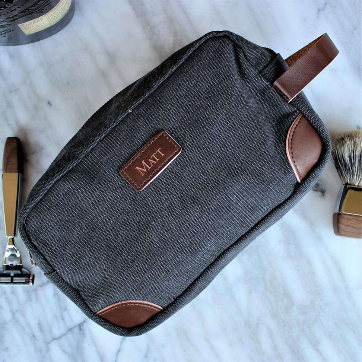 Groomsmen Gifts Personalized Dopp Kit Custom Toiletry Bag Engraved