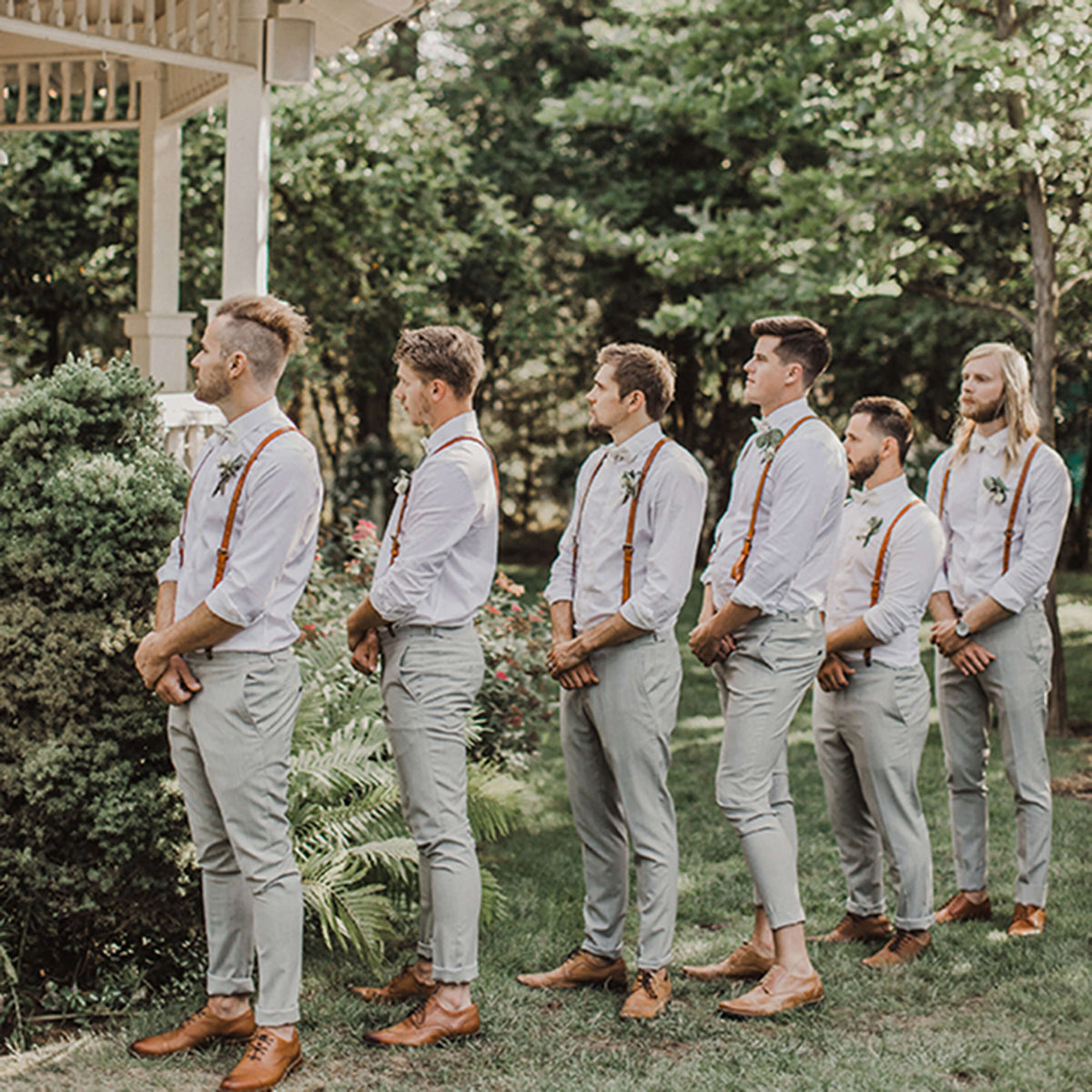 Grey pants groomsmen hot sale