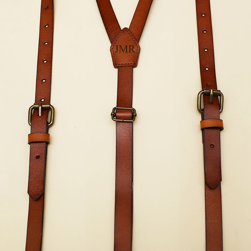 Groomsmen Gifts Rustic Wedding Suspenders Personalized Groomsmen Suspenders Engraved Leather Suspenders - urweddinggifts