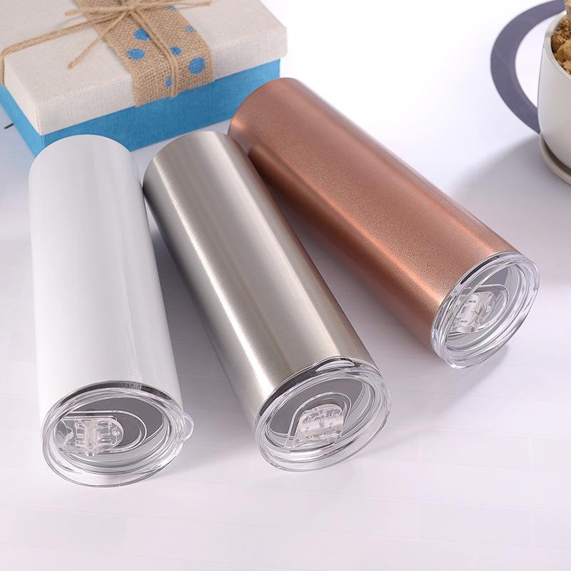 Tumbler With Lid and Straw Rose Gold & Gold, Stainless Steel, Skinny Tumbler, Personalized Gift for Mom, Christmas Gift for Her - urweddinggifts