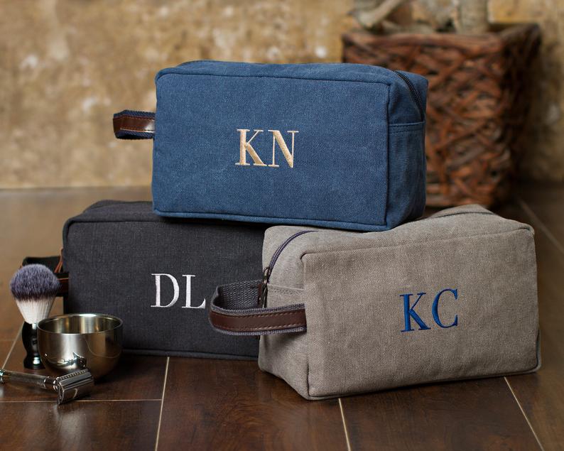 Personalized Men's Toiletry Bag. Toiletry Bag for Him.