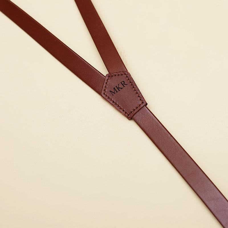 Groomsmen Gifts Personalized Men Suspender Custom Groomsmen Suspenders Wedding Suspenders Handmade Leather Suspenders