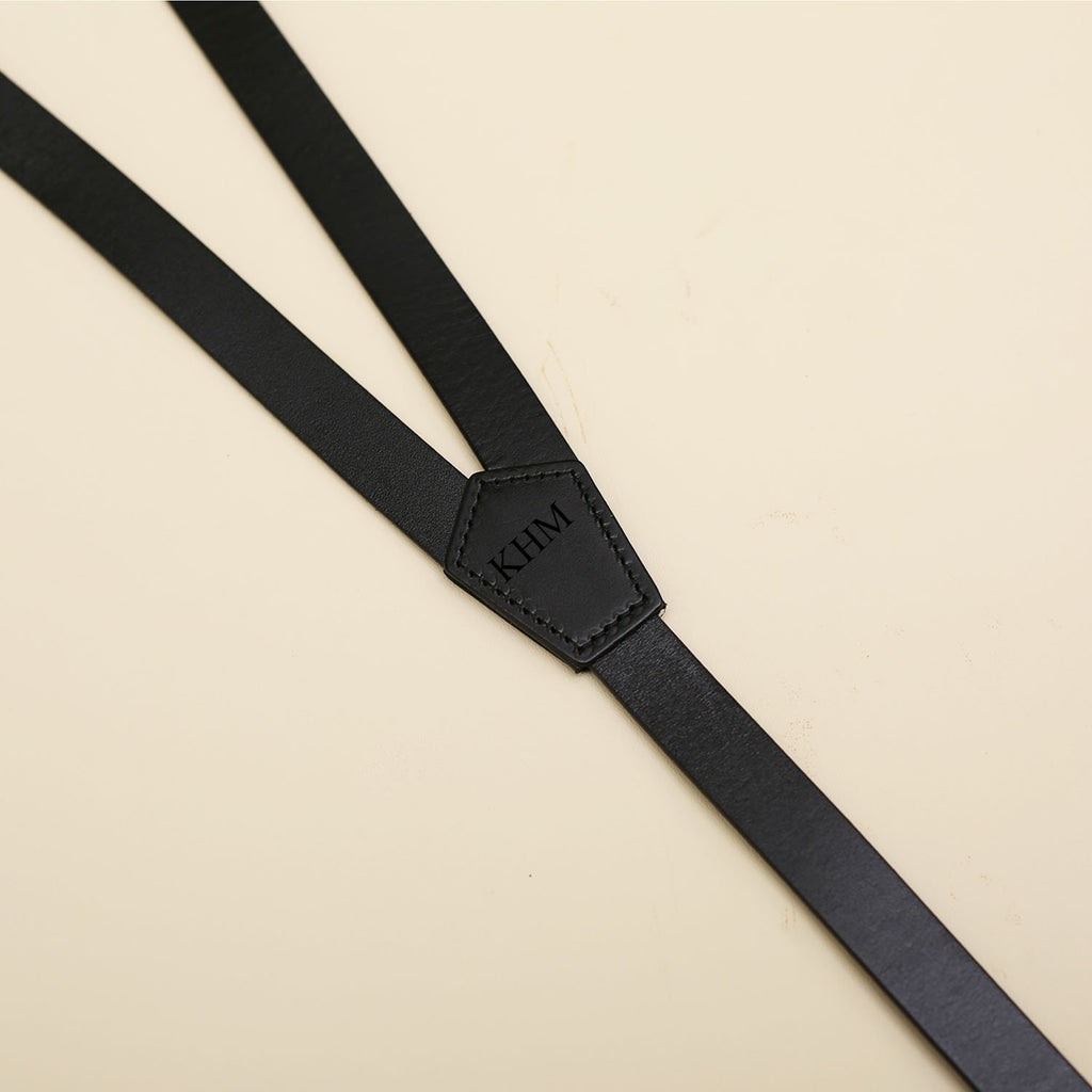 Groomsmen Gifts Custom Suspenders Personalized Leather Suspenders Engraved Groomsmen Suspenders