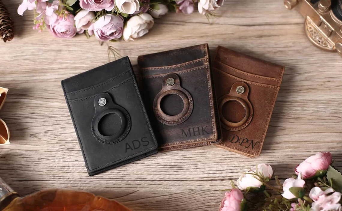 New Genuine Leather Coin Purse Men Small Change Pocket RFID Blocking  Business Card Holder Women Elegant Mini Wallet Money Bag