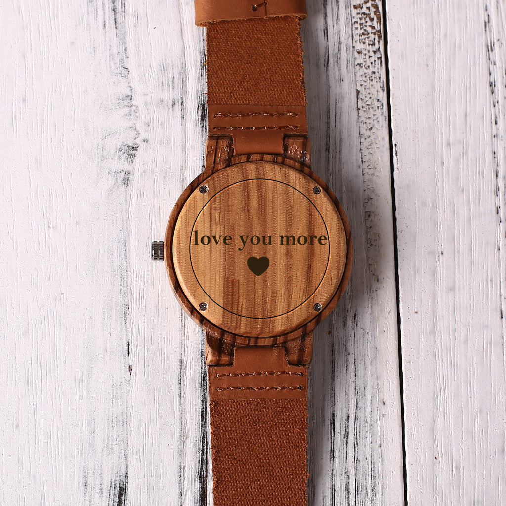 Groomsmen Gift Mens Engraved Wooden Watch Personalized Watch For Men Best Man Gift - urweddinggifts