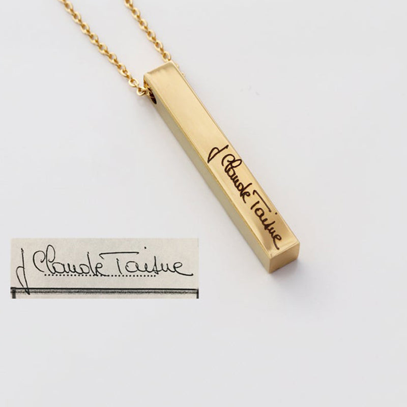9 Carat Gold Handwriting Necklace. – EvesLittleTreasures