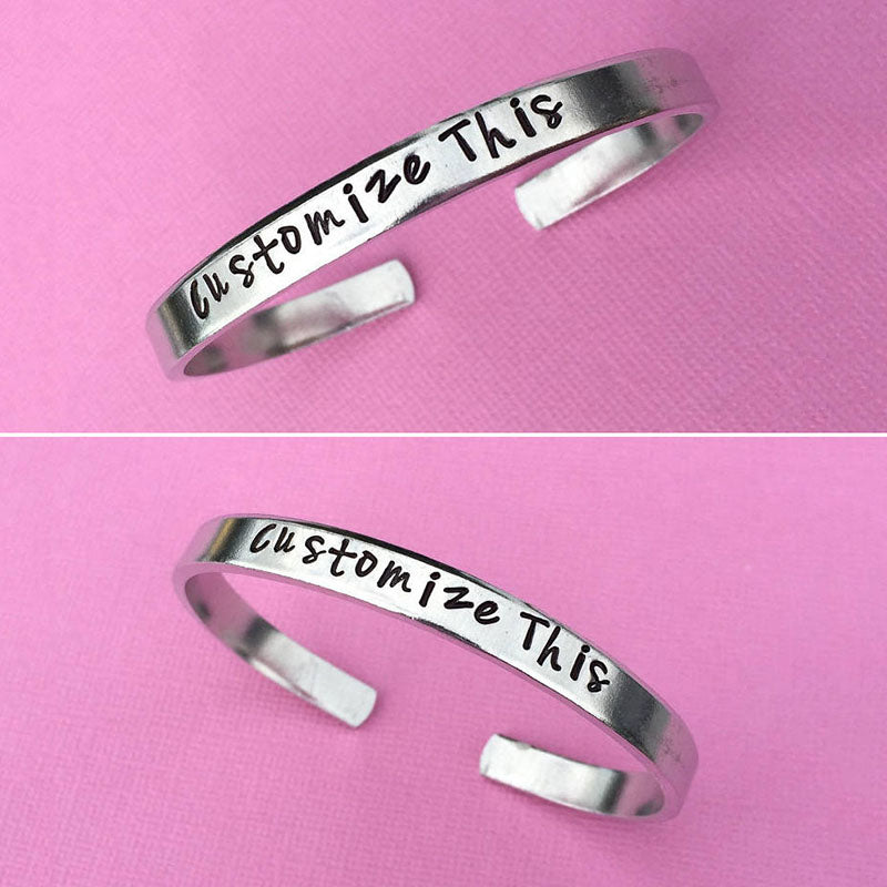 Bridesmaid Gift Personalized Bracelet Engraved Bangle Cuff Monogram Bridesmaid Bracelet - urweddinggifts