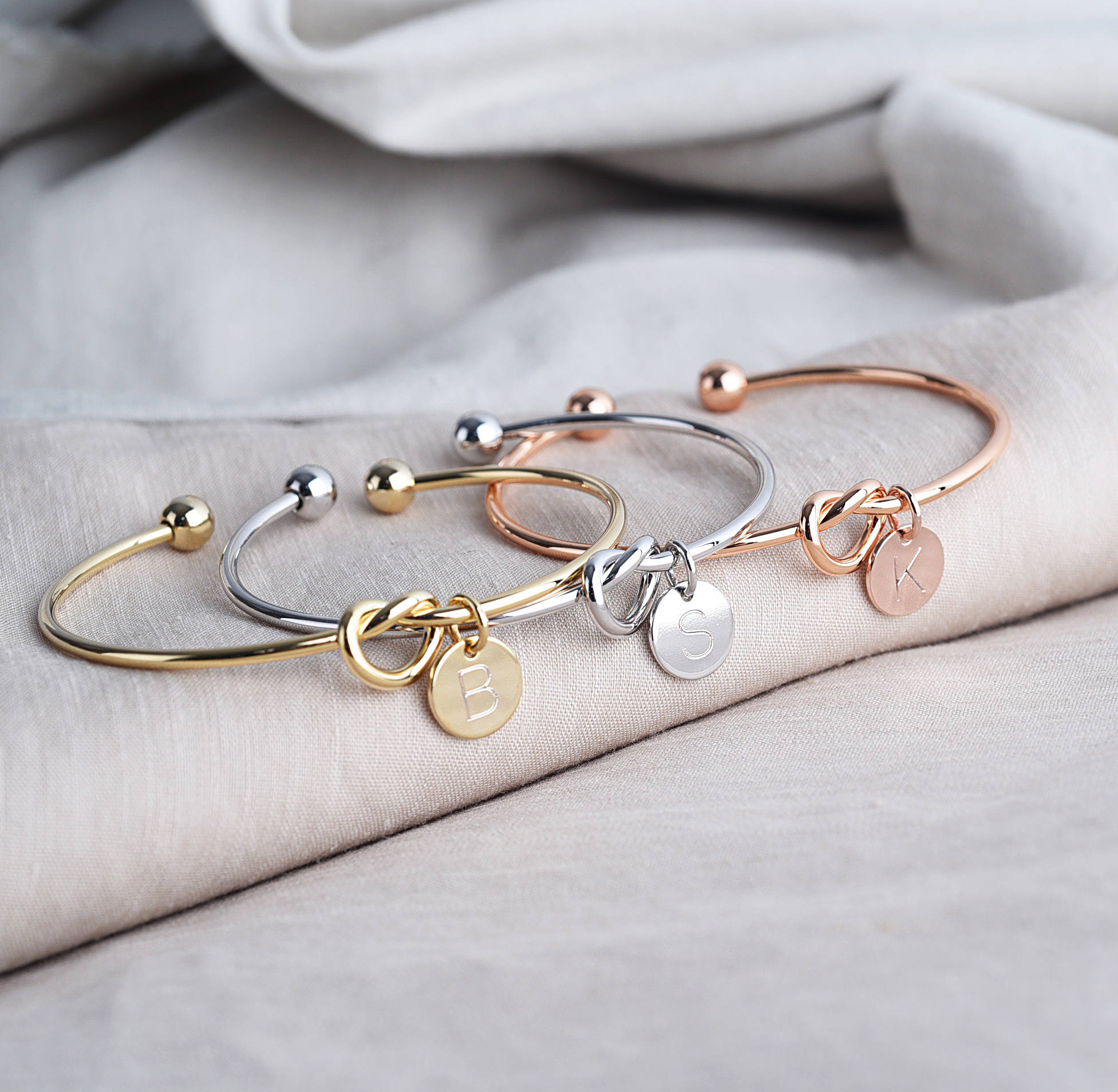 Wedding Initial Bracelets For Women Bridesmaid Proposal Bracelets