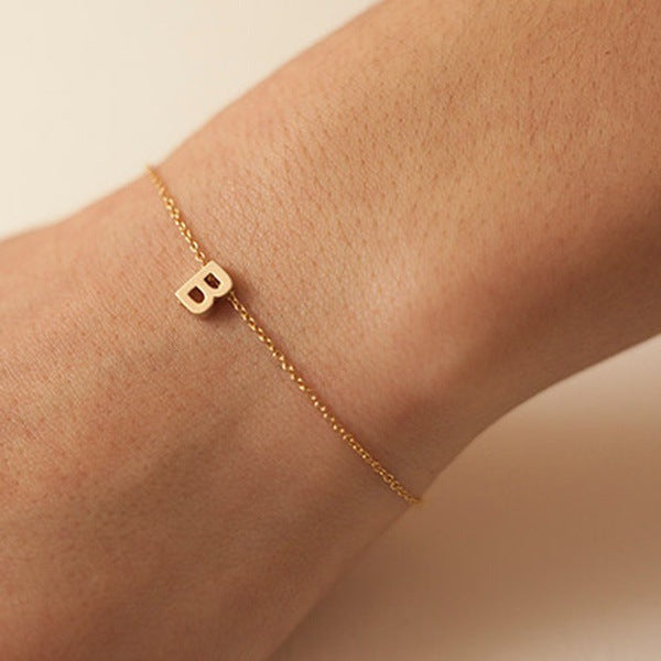 Bridesmaid Gift Personalized Initial Bracelet Custom Bridesmaid Bracelet Monogram Bridesmaid Gifts - urweddinggifts