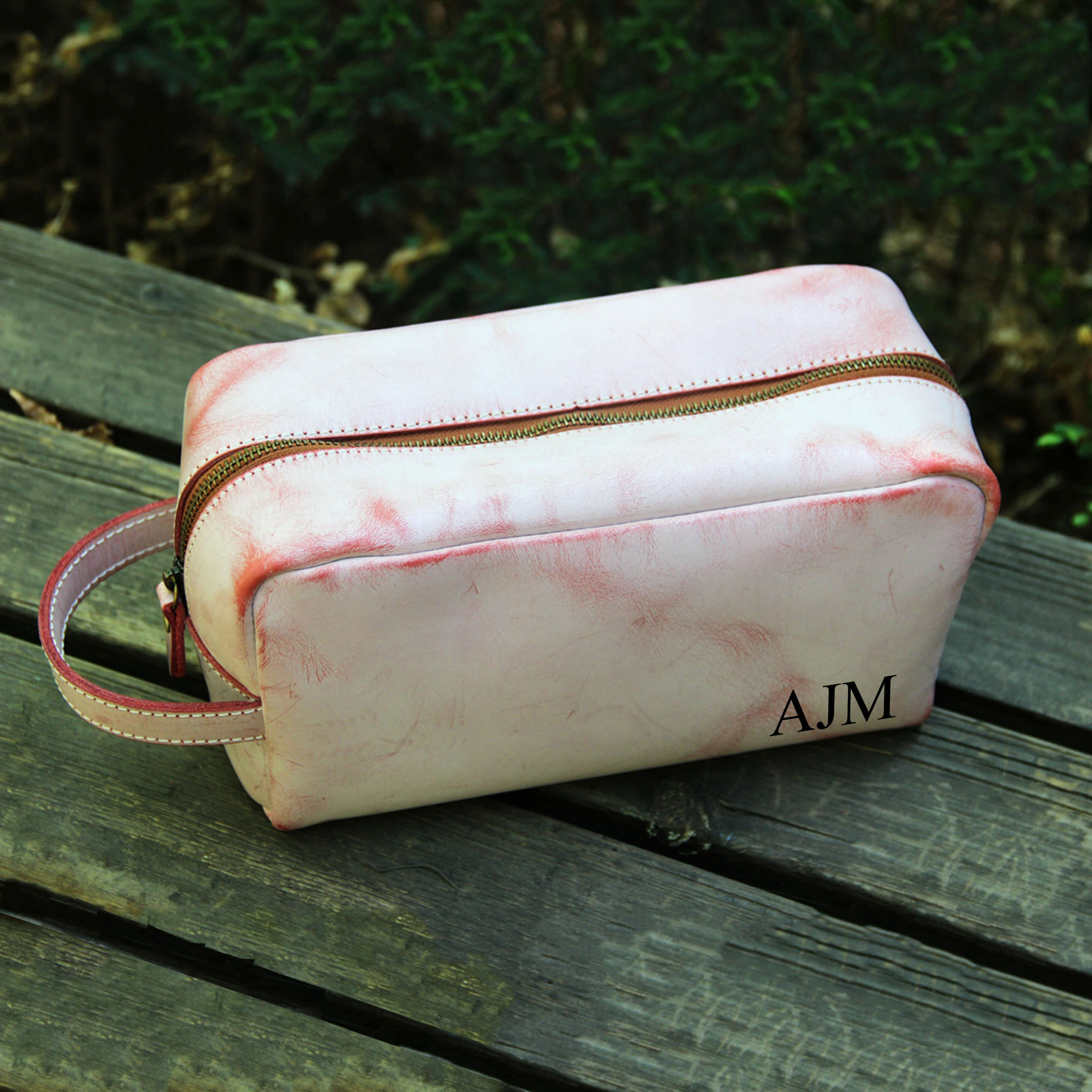 Monogram cosmetic bag top