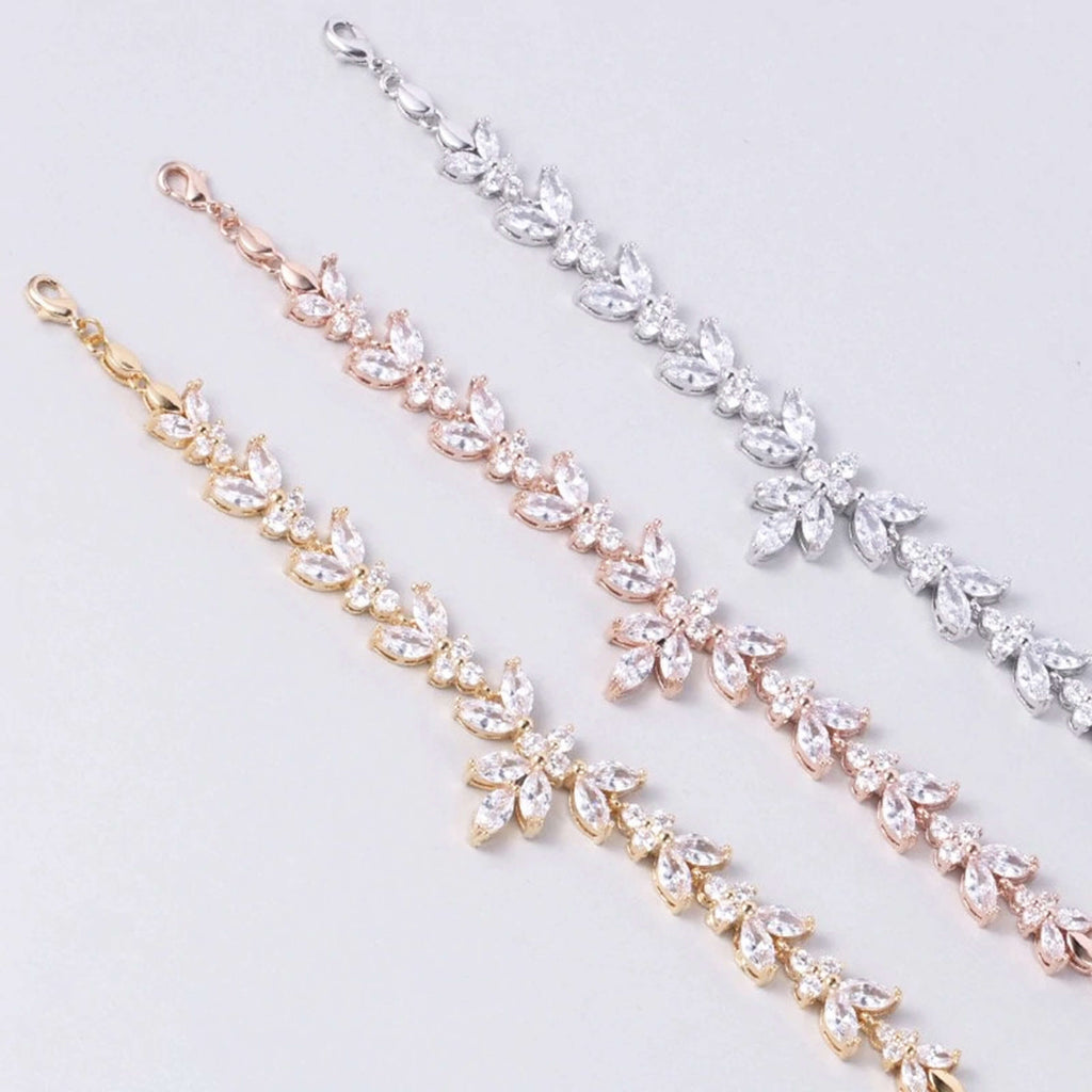 Bridesmaid Gifts Bridesmaid Bracelet Leaves Bracelet Adjustable Bracelet Bridesmaid Jewelry - urweddinggifts