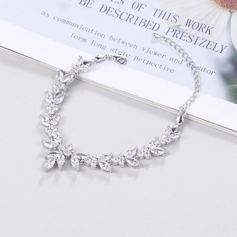 Bridesmaid Gifts Bridesmaid Bracelet Leaves Bracelet Adjustable Bracelet Bridesmaid Jewelry - urweddinggifts