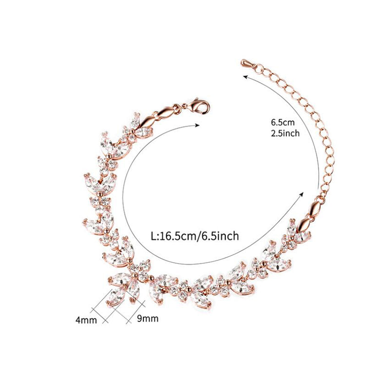 Bridesmaid Gifts Bridesmaid Bracelet Leaves Bracelet Adjustable Bracelet Bridesmaid Jewelry - urweddinggifts