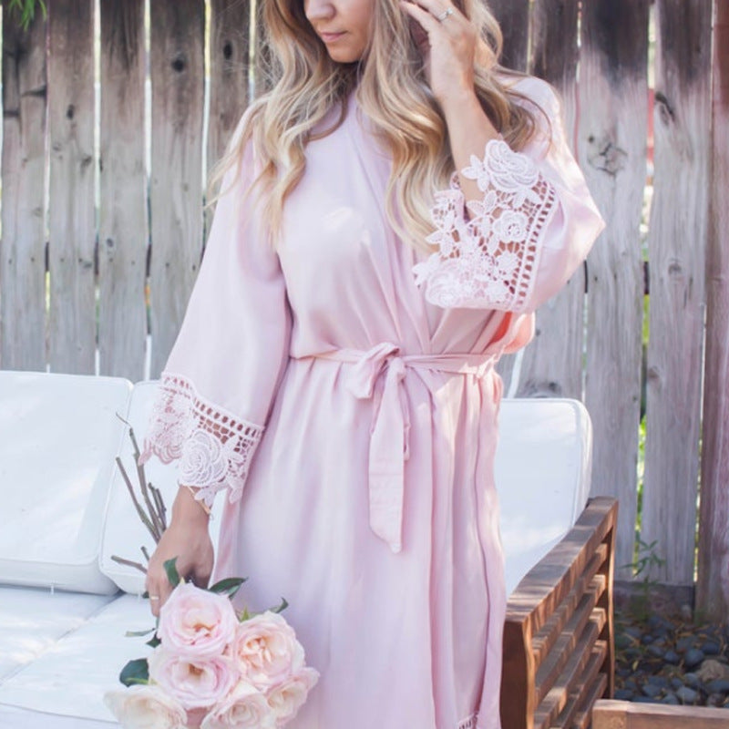 Bridesmaid Gifts Bridesmaid Lace Robes Bridal Robe Bridal Party Robes - urweddinggifts