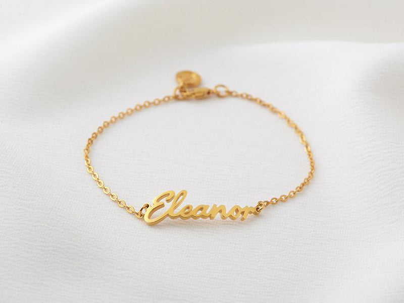 Bridesmaid Gifts Personalized Name Bracelet Custom Name Jewelry Handwriting Bracelet - urweddinggifts