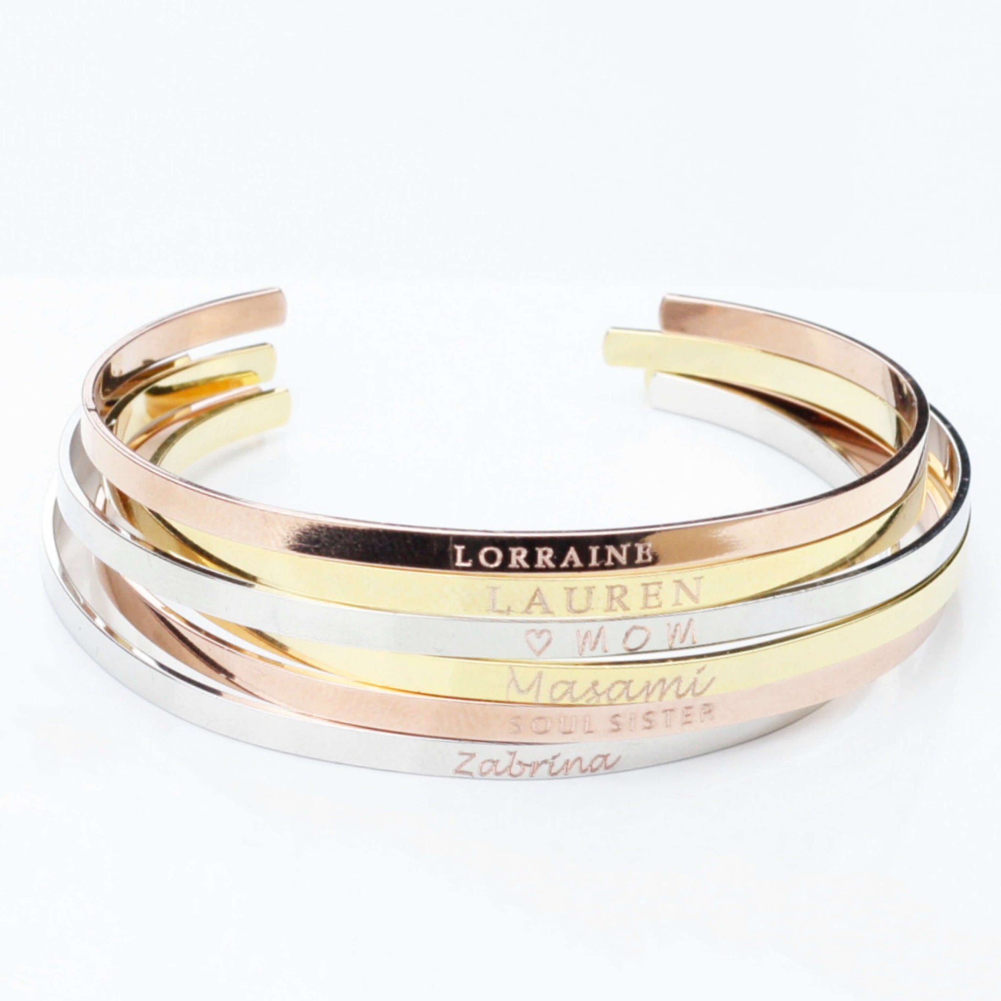Custom engraved cuff bracelet store