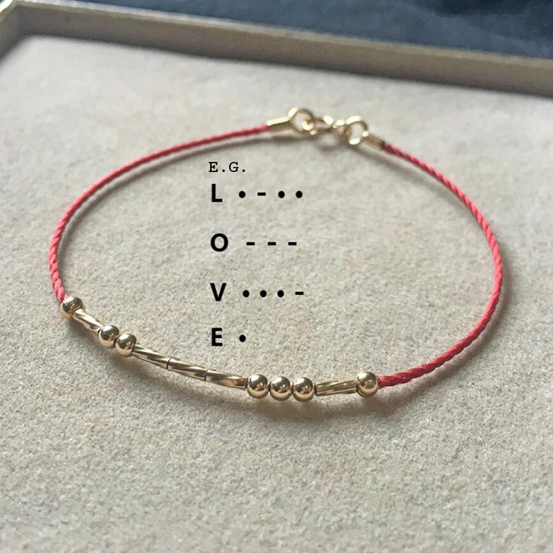 Bridesmaid Gifts Custom Morse Code Bracelet Best Personalized Message Bracelet Morse Code Jewelry - urweddinggifts