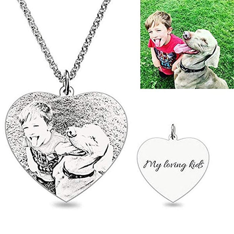 Gold Photo Heart SS Urn Necklace - Perfect Memorials