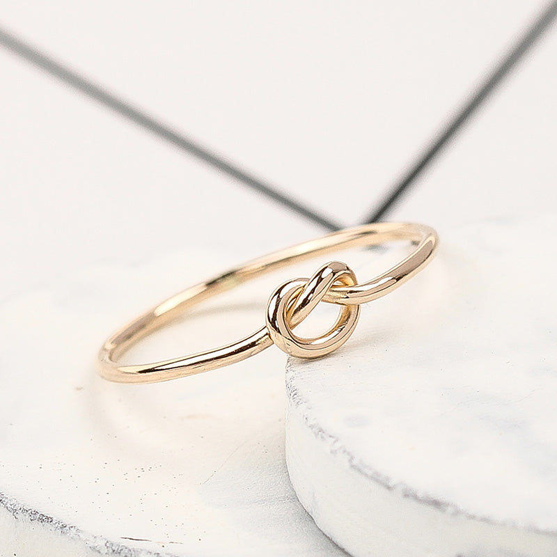 Bridesmaid Gifts Knot Ring Love Knot Ring Promise Ring Bridesmaid Ring Friendship Ring - urweddinggifts