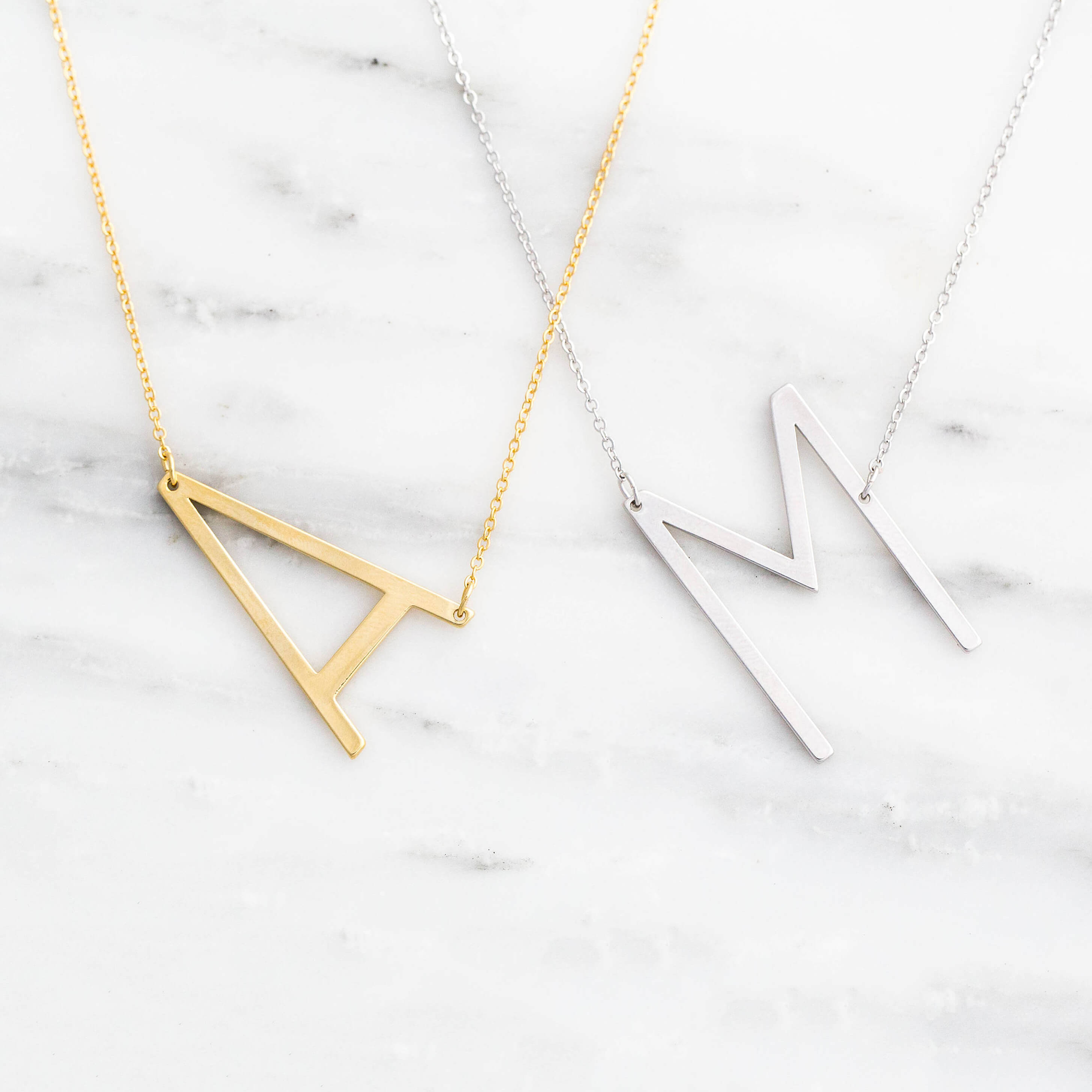 Big l necklace outlet
