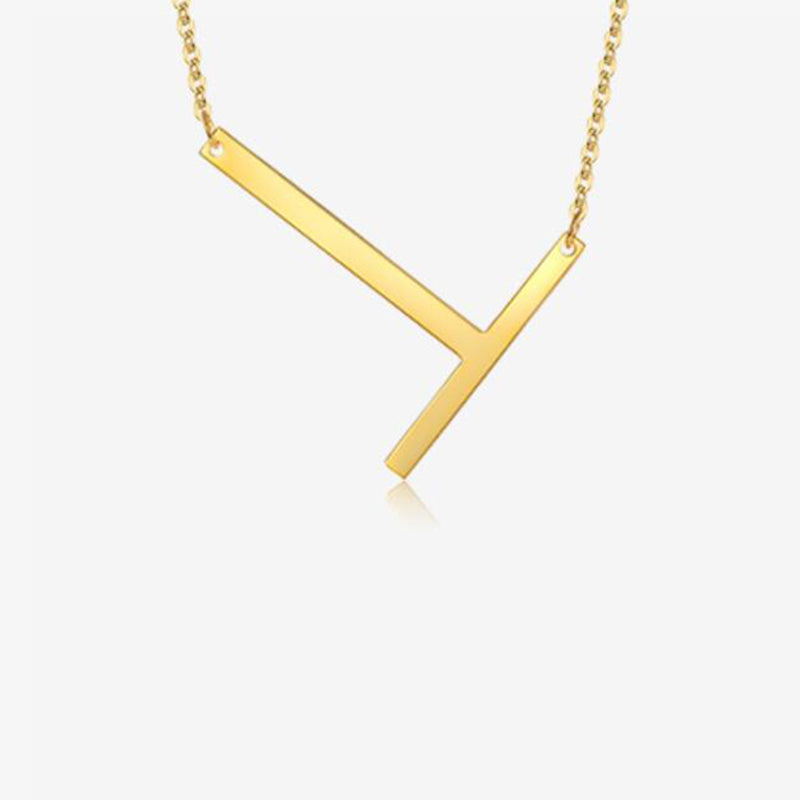 Bridesmaid Gifts Large Letter Necklace Big Initial Necklace