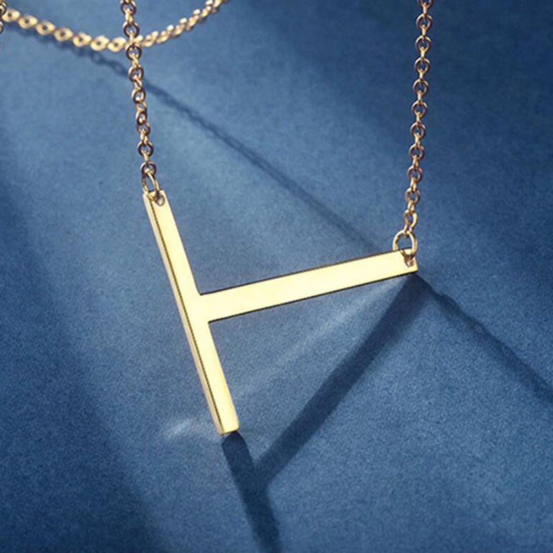Bridesmaid Gifts Large Letter Necklace Big Initial Necklace