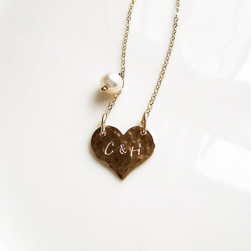 Air Force Mom Engraved Heart Necklace – MotherProud