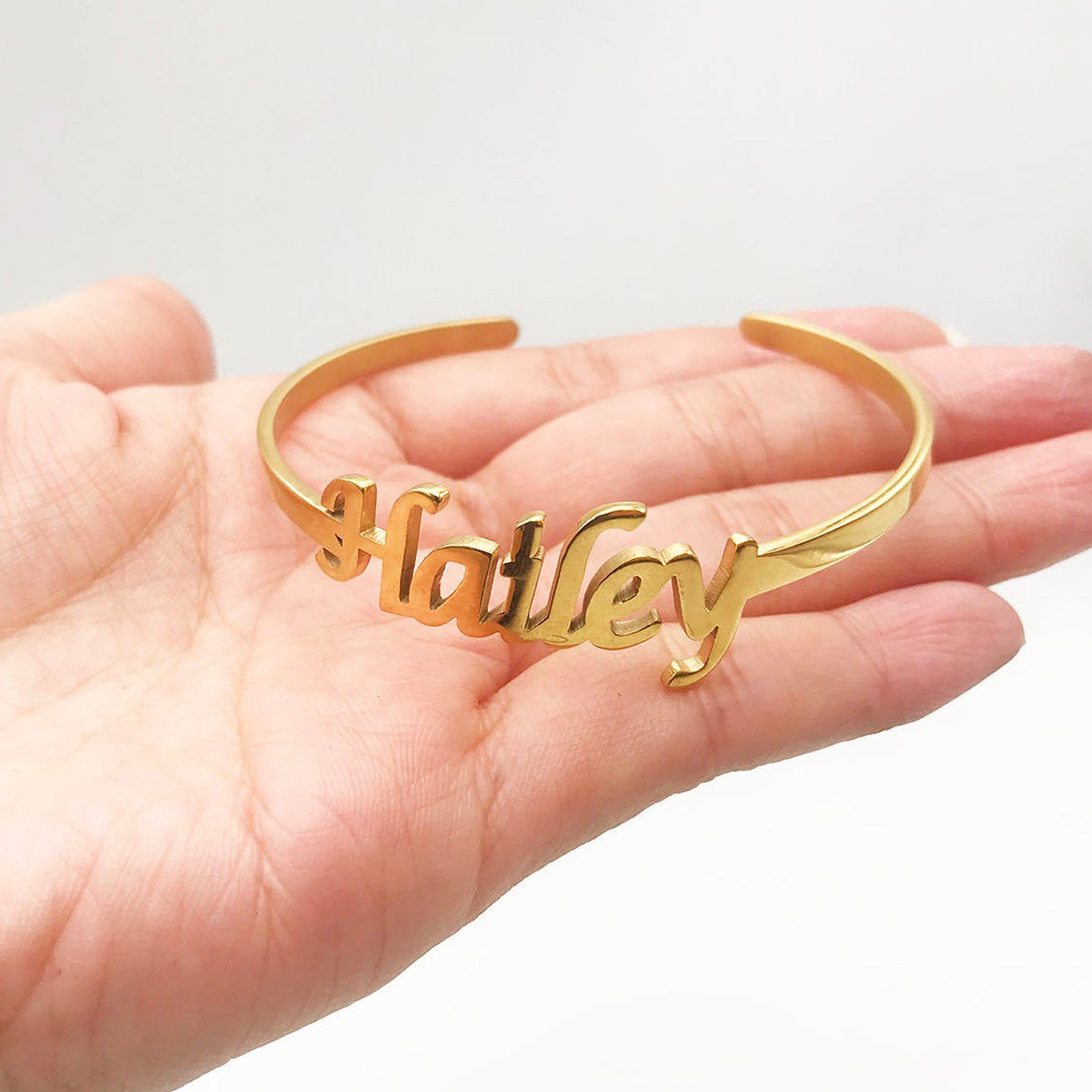 Custom Personalized Jewelry Personalized Gold Plated ID Bracelet with Heart  - India | Ubuy