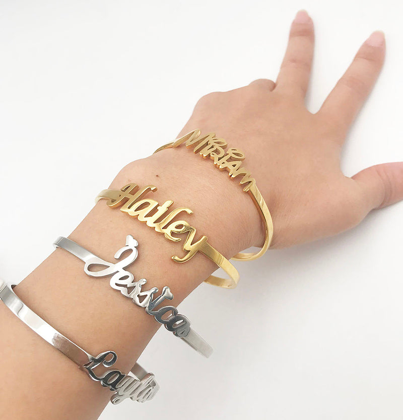 Personalized Name Bangles – Pretty for Girls