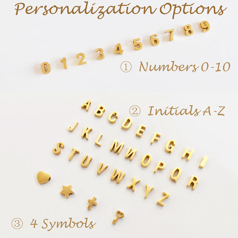 Bridesmaid Gifts Personalized Number Charm Necklace Custom Initial Charm Necklace Number Necklace - urweddinggifts