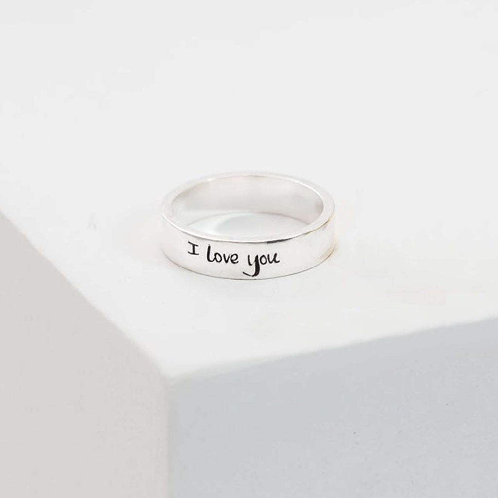 Bridesmaid Gifts Personalized Ring Name Ring Custom Messsage Ring Unisex Ring - urweddinggifts