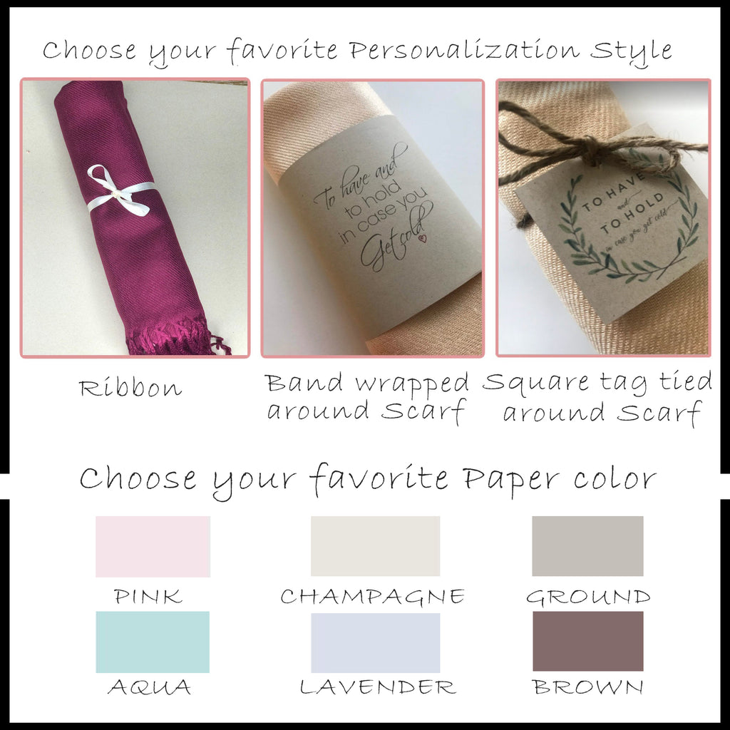 Bridesmaid Gifts Personalized Scarf Custom Bridesmaid Scarf Wedding Shawl Bridesmaids Shawl - urweddinggifts