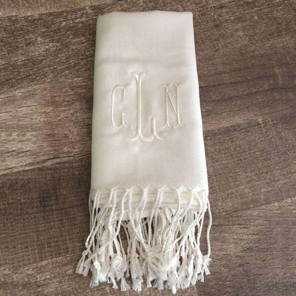 Bridesmaid Gifts Personalized Shawl Customized Pashmina Scarf Embroidered Scarf - urweddinggifts
