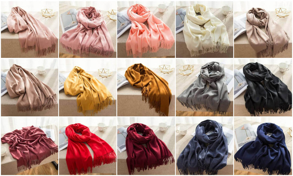 Bridesmaid Gifts Personalized Shawl Customized Pashmina Scarf Embroidered Scarf - urweddinggifts