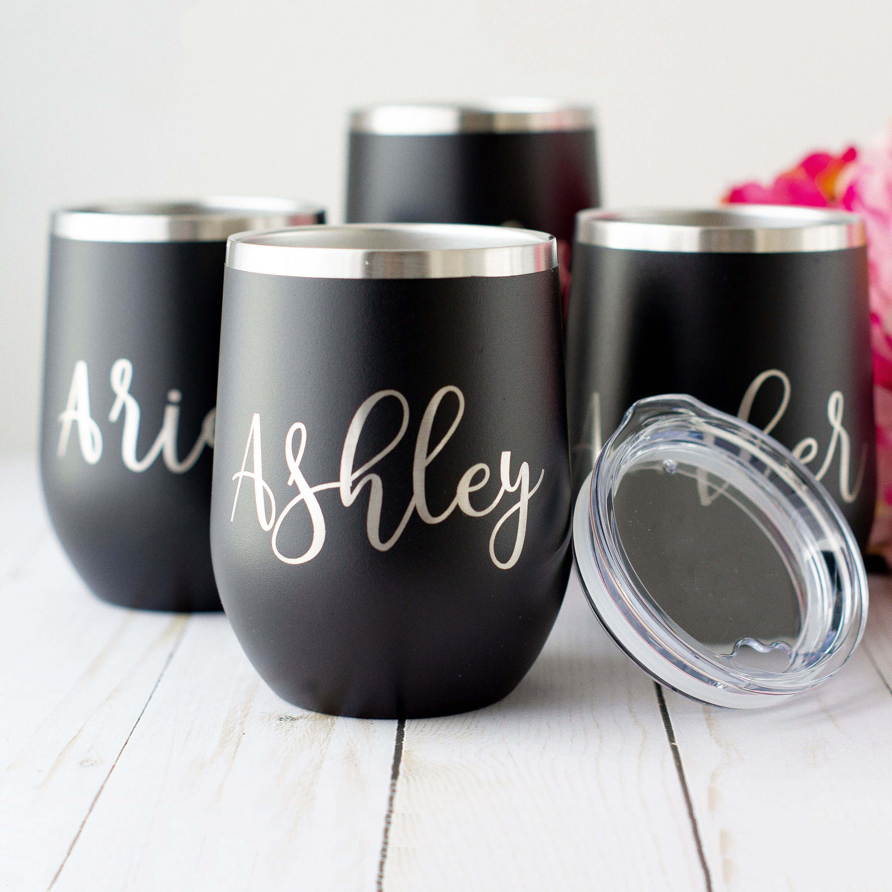 Bridesmaid Personalized Drink Tumbler - Engraved, Insulated