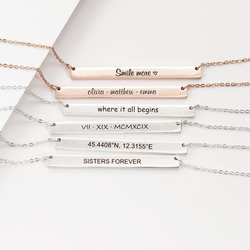 Bar necklace ideas outlet