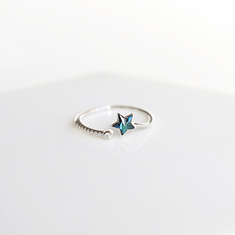 Bridesmaid Gifts Star Ring Sterling Silver Dainty Ring Celestial Jewelry Celestial Ring Delicate Ring - urweddinggifts