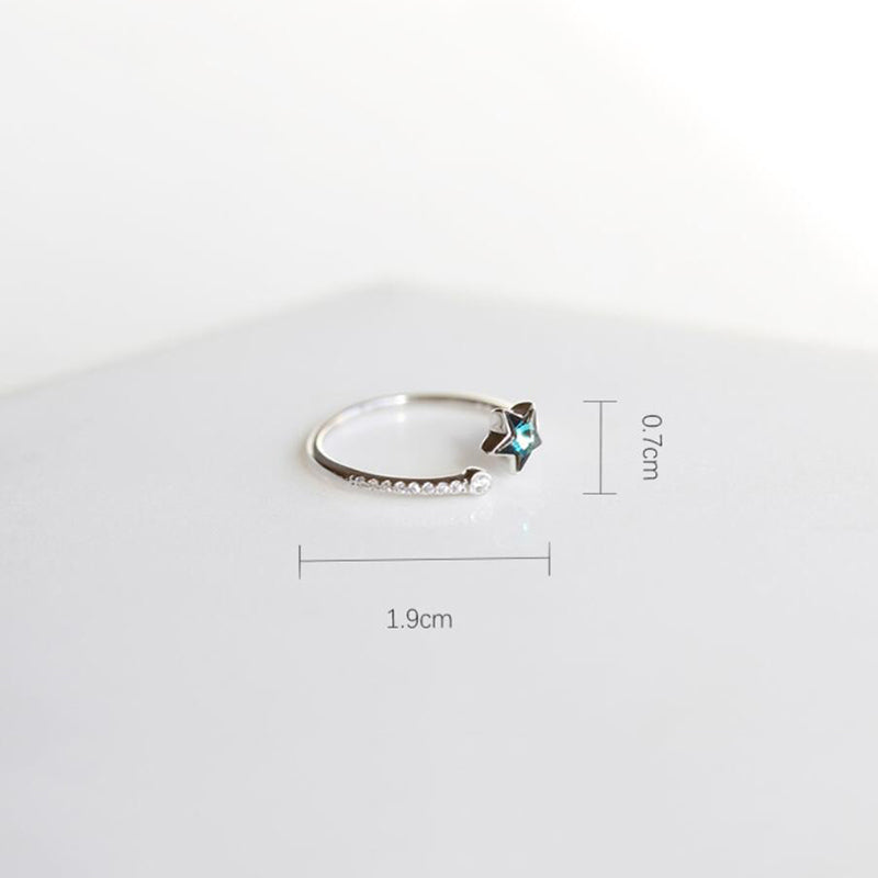 Bridesmaid Gifts Star Ring Sterling Silver Dainty Ring Celestial Jewelry Celestial Ring Delicate Ring - urweddinggifts