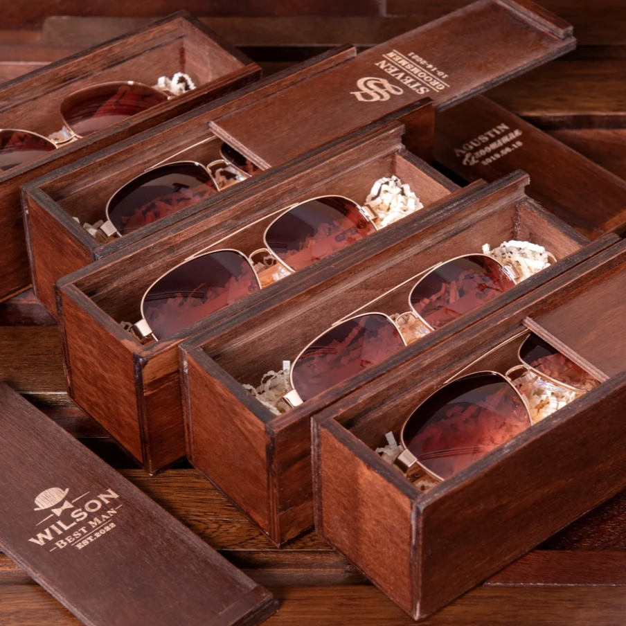 Gift Box Custom Groomsmen Sunglasses Groomsmen Gifts