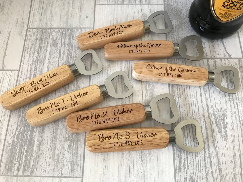 Groomsmen Gifts Personalized Bottle Opener Engraved Best Man Gift Wedding Gifts - urweddinggifts