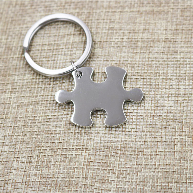 Groomsmen Gift Personalized Key Chain Custom Puzzle Key Chain Engraved ...