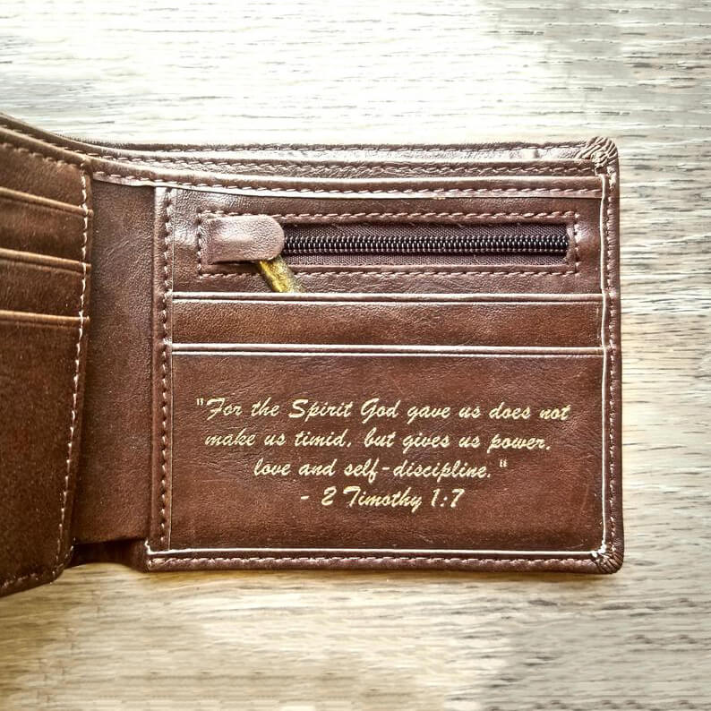 Groomsmen Gift Personalized Men Wallet Monogrammed Wallet Engraved Groomsmen Gifts Custom Best Man Gift - urweddinggifts