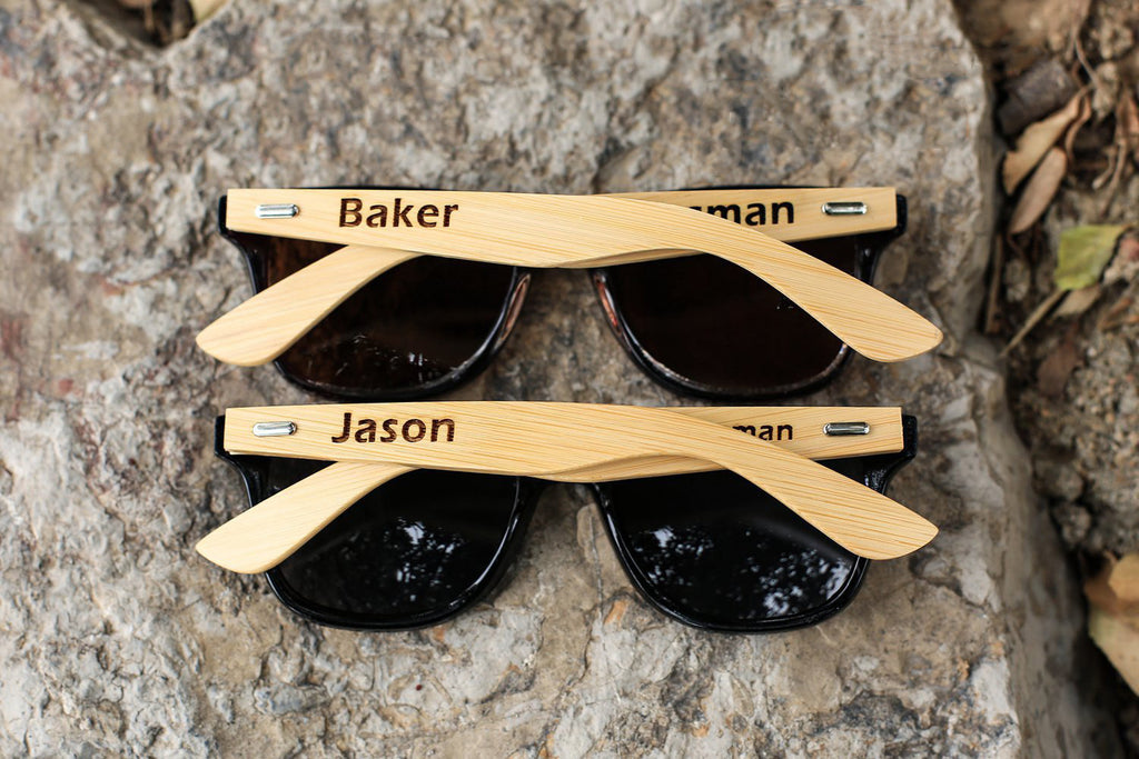 Groomsmen Gift Personalized Wooden Sunglasses Wedding Gifts Best Man Gifts - urweddinggifts