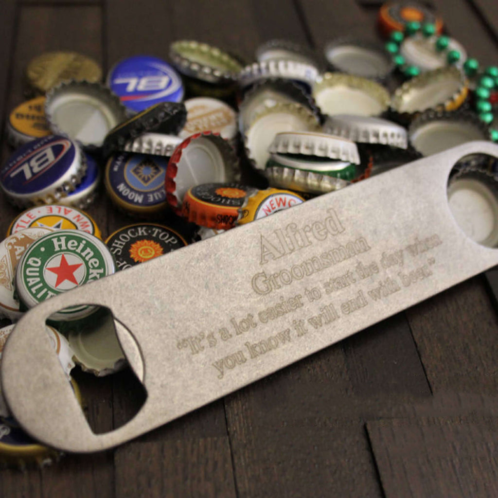 Groomsmen Gifts Custom Bar Bottle Opener Groomsmen Bottle Opener Personalized Bottle Opener Best Man Gifts - urweddinggifts