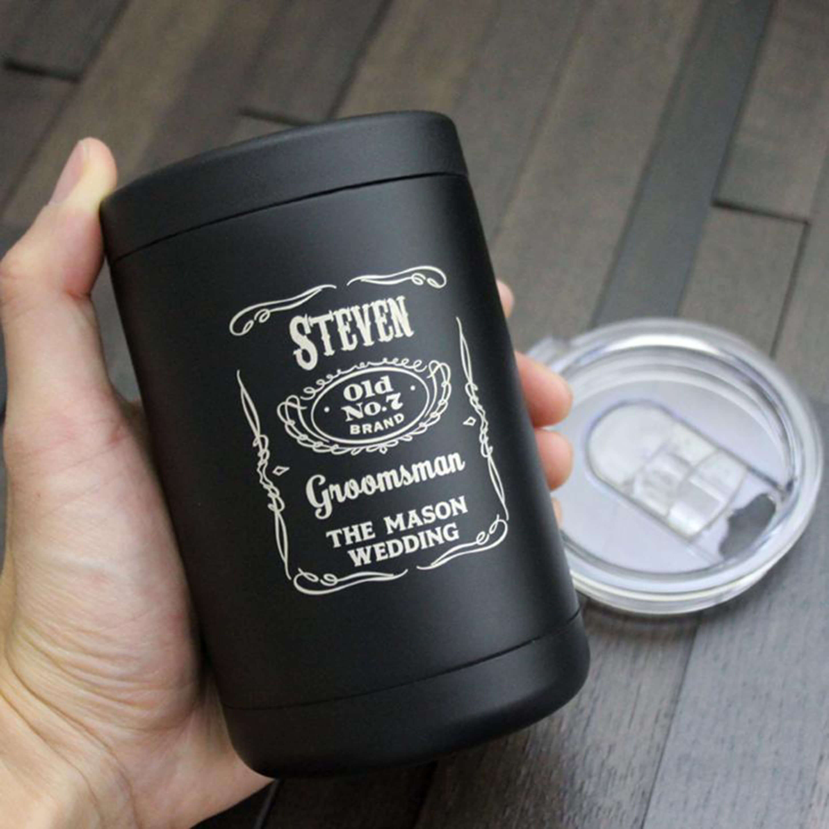 Groomsmen Gifts Custom Can Cooler Personalized Cooler Engraved Cooler –  UrWeddingGifts