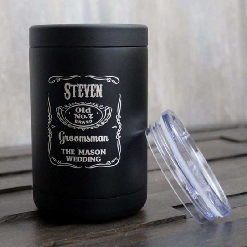 Groomsmen Gifts Custom Can Cooler Personalized Cooler Engraved Cooler –  UrWeddingGifts