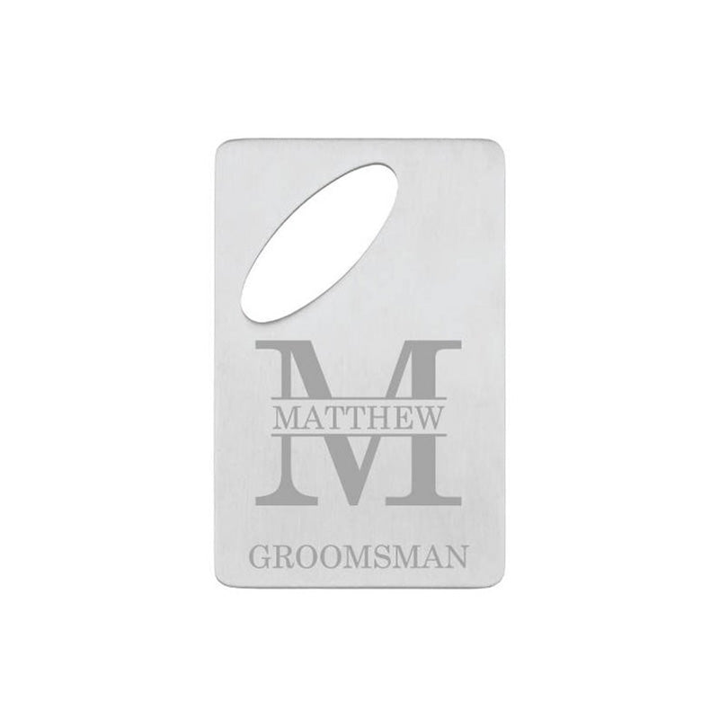 Groomsmen Gifts Engraved Card Bottle Opener Personalized Credit Card Bottle Opener Groomsmen Gift Bottle Opener - urweddinggifts