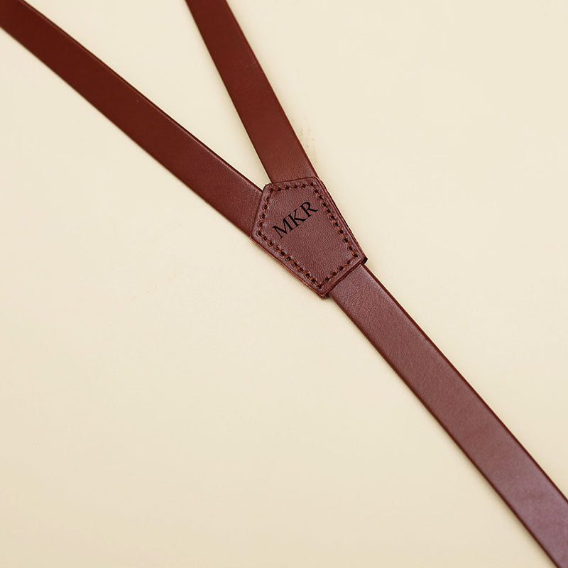 Groomsmen Gifts Engraved Wedding Suspenders Personalized Groomsmen Suspenders Custom Leather Suspenders - urweddinggifts