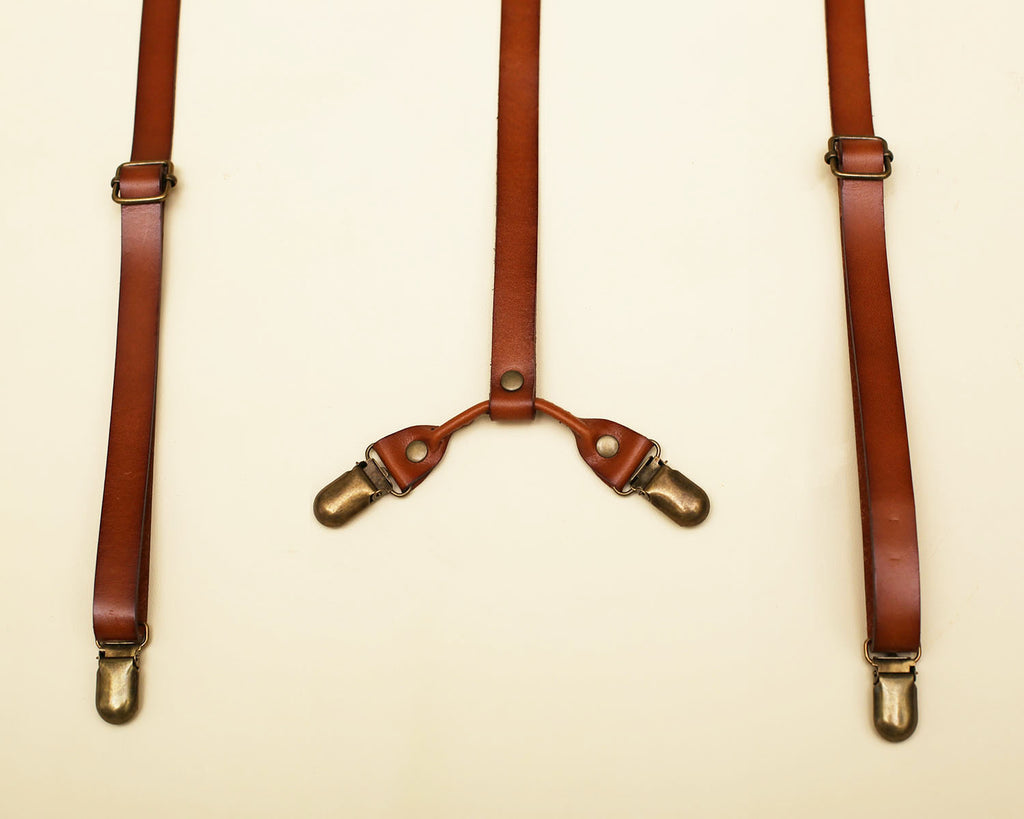Groomsmen Gifts Handmade Leather Suspenders Personalized Wedding Suspenders Custom Groomsmen Suspenders - urweddinggifts